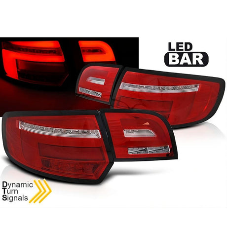 Audi A3 8P Sportback 2004-2008 Fanali Posteriori LED Lightbar Rosso