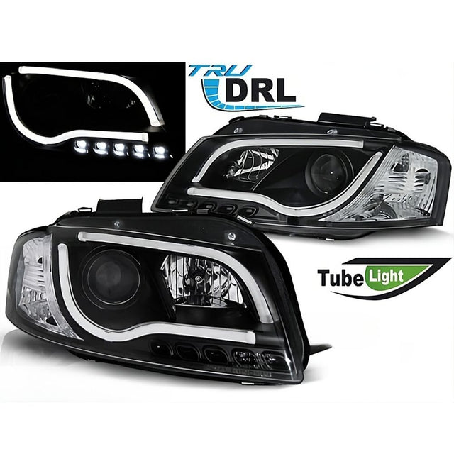 Audi A3 8P 8PA 2003-2008 Fari Anteriori LED DRL TRU Lightube