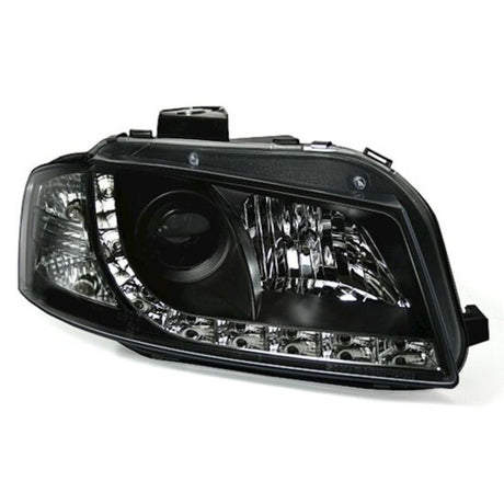 Audi A3 8P 8PA 2003-2008 Fari Anteriori LED Diurne Neri