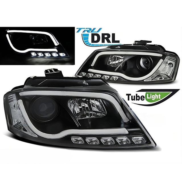 Audi A3 8P 8PA 2008-2012 Fari Anteriori LED DRL TRU Lightube