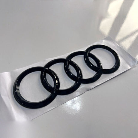 Audi A3 8V 2012-2016 Logo Emblema Anelli Nero Lucido