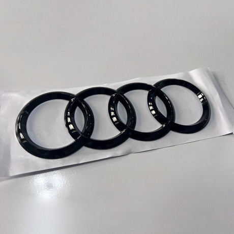 Audi A3 8V 2012-2016 Logo Emblema Anelli Nero Lucido