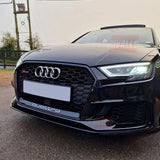 Audi A3 8V 2016-2020 Griglia Anteriore RS3 Look Nero Lucido