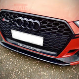 Audi A3 8V 2016-2020 Griglia RS3 Look Quattro Nero Lucido