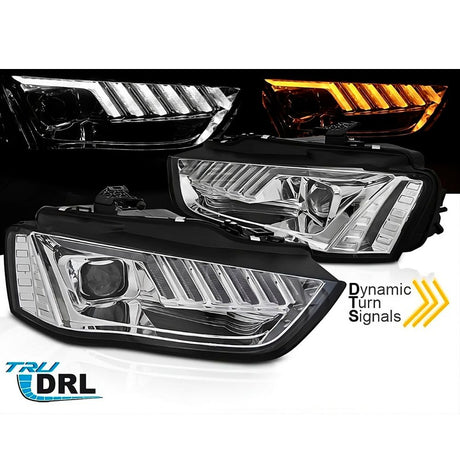 Audi A4 B8 8K 2011-2015 Fari Anteriori LED Matrix Cromato H7