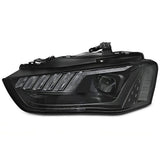 Audi A4 B8 8K 2011-2015 Fari Anteriori LED Matrix Nero H7