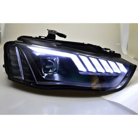 Audi A4 B8 8K 2011-2015 Fari Anteriori LED Matrix Nero H7