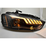 Audi A4 B8 8K 2011-2015 Fari Anteriori LED Matrix Nero H7