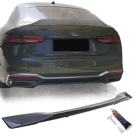 Audi A5 F5 2016-2019 Spoiler Posteriore Cofano Nero Lucido