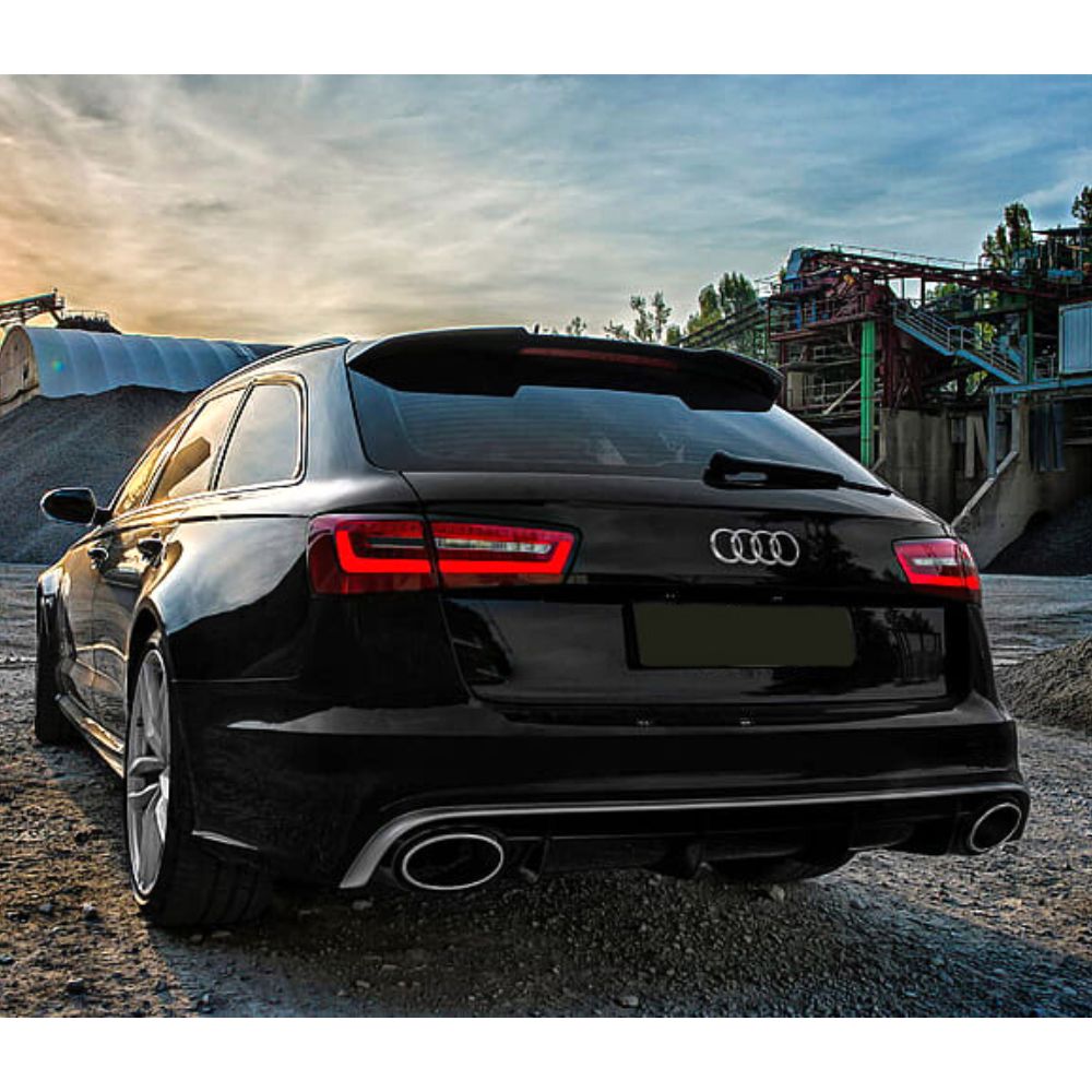 Audi A6 4G C7 2015-2018 Diffusore RS6 Look Estrattore Posteriore