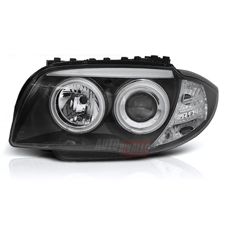 BMW 1 E87 E81 E82 E88 04-11 Fari Anteriori LED Angel Eyes CCFL