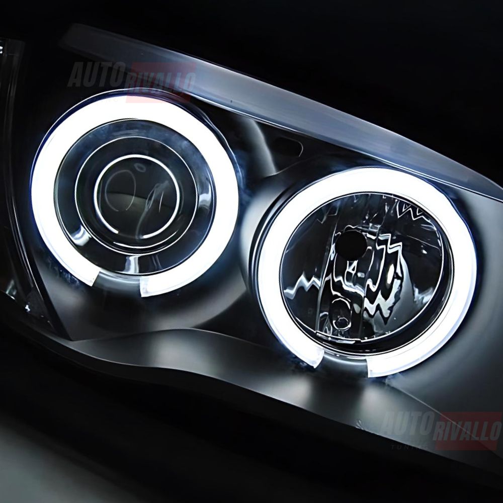 BMW 1 E87 E81 E82 E88 04-11 Fari Anteriori LED Angel Eyes CCFL