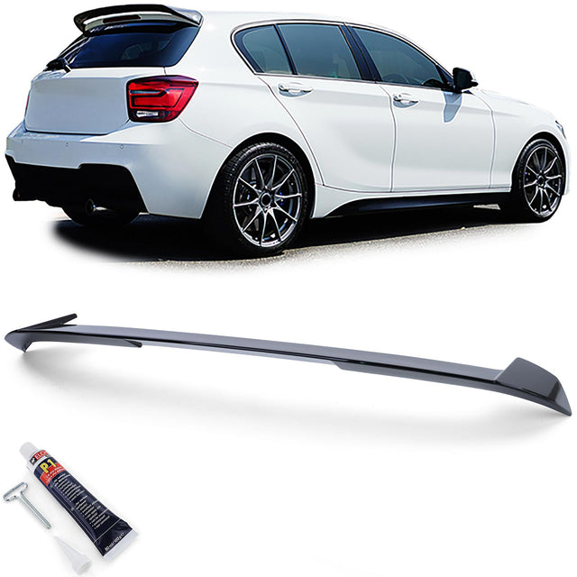 BMW Serie 1 F20 F21 2010-2014 Spoiler Tetto Nero Lucido 