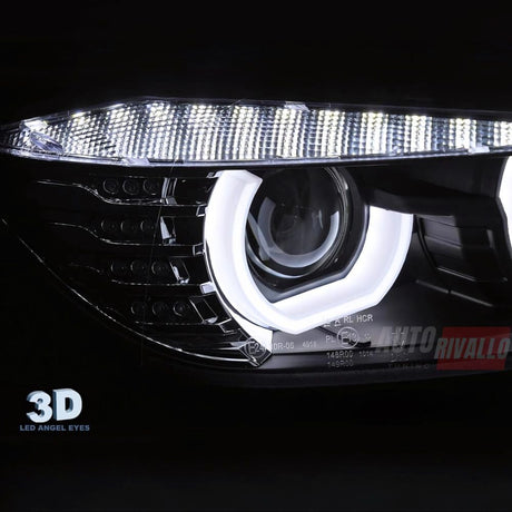 BMW Serie 3 F30 F31 2011-2015 Fari Anteriori LED Angel Eyes 3D