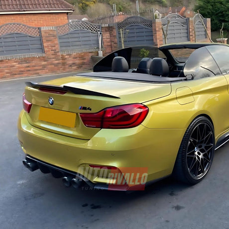 BMW Serie 4 F33 Cabriolet 2013-2021 Spoiler Cofano in Carbonio M4 Sport