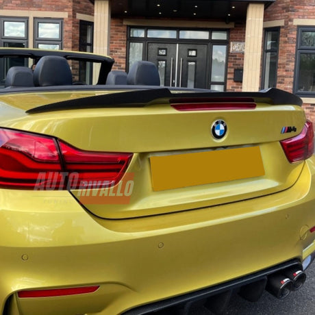 BMW Serie 4 F33 Cabriolet 2013-2021 Spoiler Cofano in Carbonio M4 Sport