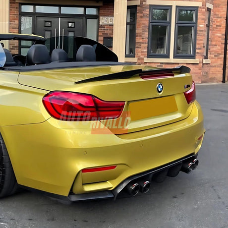 BMW Serie 4 F33 Cabriolet 2013-2021 Spoiler Cofano in Carbonio M4 Sport