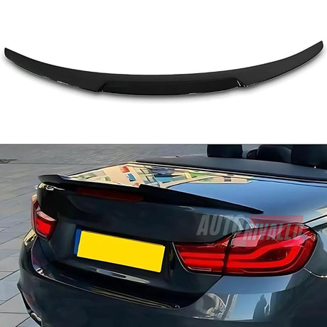 BMW Serie 4 F33 Cabriolet 2014-2021 Spoiler Cofano M4 Look - Nero Lucido