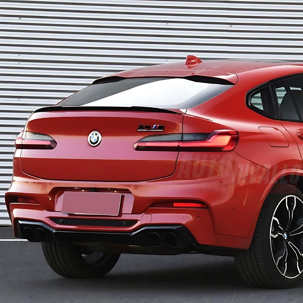 BMW X4 G02 2018-2024 Spoiler Cofano Posteriore Nero Lucido