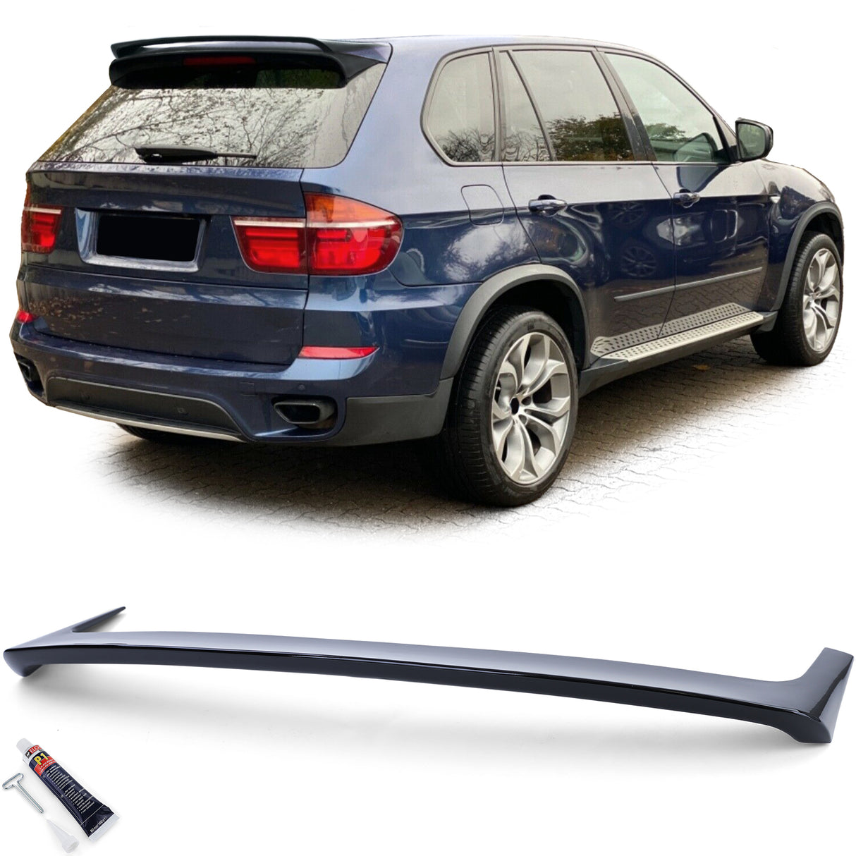 BMW X5 E70 2006-2013 Spoiler Sul Tetto Nero Lucido