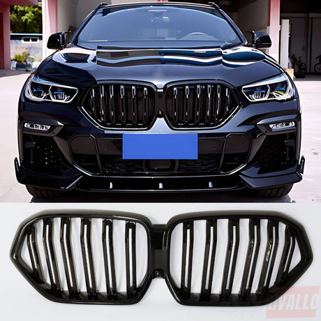 BMW X6 G06 2018-in poi Griglia Radiatore M Look Nero Lucido