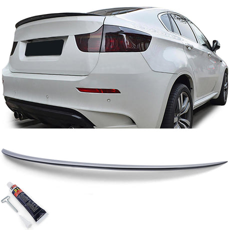 BMW X6 F71 2008-2014 Spoiler Cofano Posteriore Nero Lucido