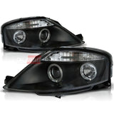 Citroen C3 2002-2009 Fari Anteriori Angel Eyes LED Bianchi