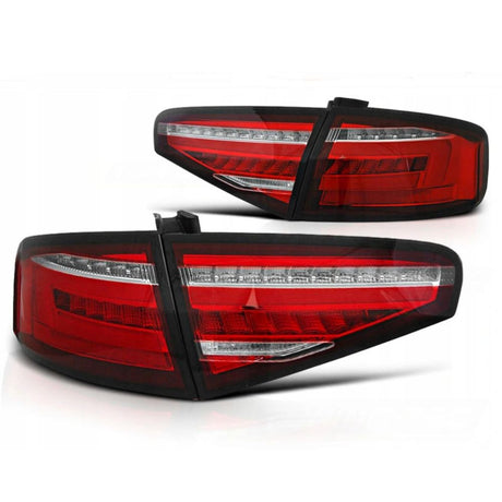 Audi A4 B8 2012-2015 Fari Fanali Posteriori a LED SEQ Rosso