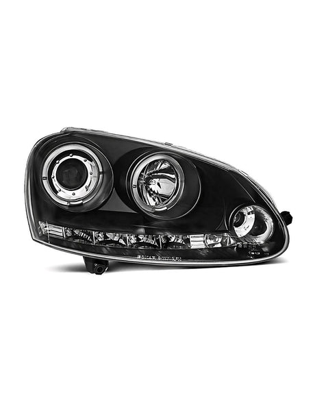 VW Golf 5 2003-2008 Fari Anteriori Angel Eyes Luci Diurne LED