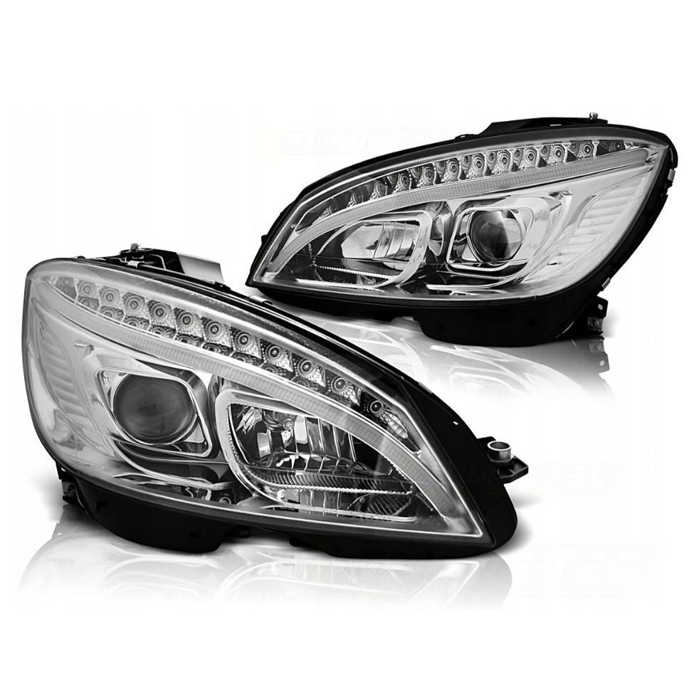 Mercedes C W204 2007-2010 Fari Anteriori Luci Diurne LED