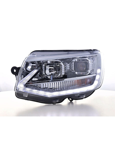 VW Transporter T6 2015-2019 Fari Anteriori Luci Diurne LED Cromati