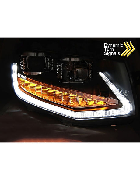 VW T6 2015-2019 Fari Anteriori DRL LED Frecce Dinamiche