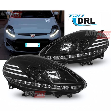 Fiat Punto EVO 199 2009-2012 Fari Anteriori Luci Diurne LED