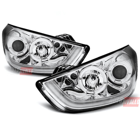 Hyundai IX35 2010-2013 Fari Anteriori LED Lightube Cromati