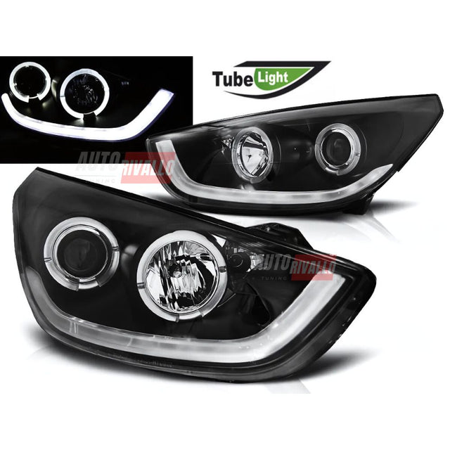 Hyundai IX35 2010-2013 Fari Anteriori LED Lightube Neri