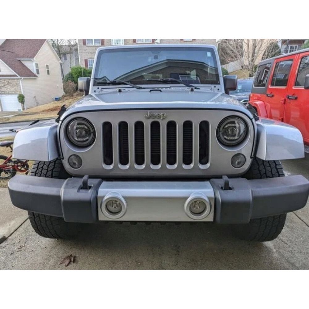 Jeep Wrangler llI JK 2007-2018 Fari Anteriori Full LED TFL Angel Eyes