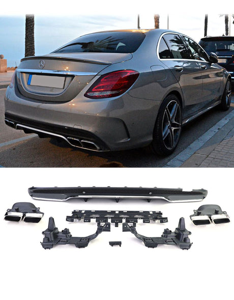 Mercedes C W205 S205 2014-2018 Diffusore AMG Line Look C63