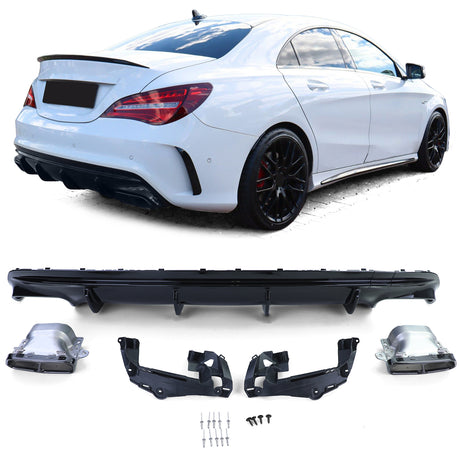 Mercedes CLA C117 2013-2019 Diffusore Posteriore AMG CLA 45 Look