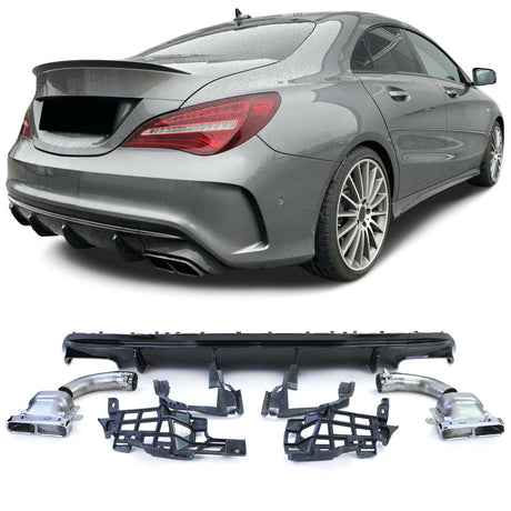 Mercedes CLA C117 2013-2019 Diffusore Posteriore AMG CLA 45 Look