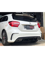 Mercedes Classe A W176 2015-2018 Diffusore Posteriore AMG Line A45 Look Estrattore Sotto Paraurti