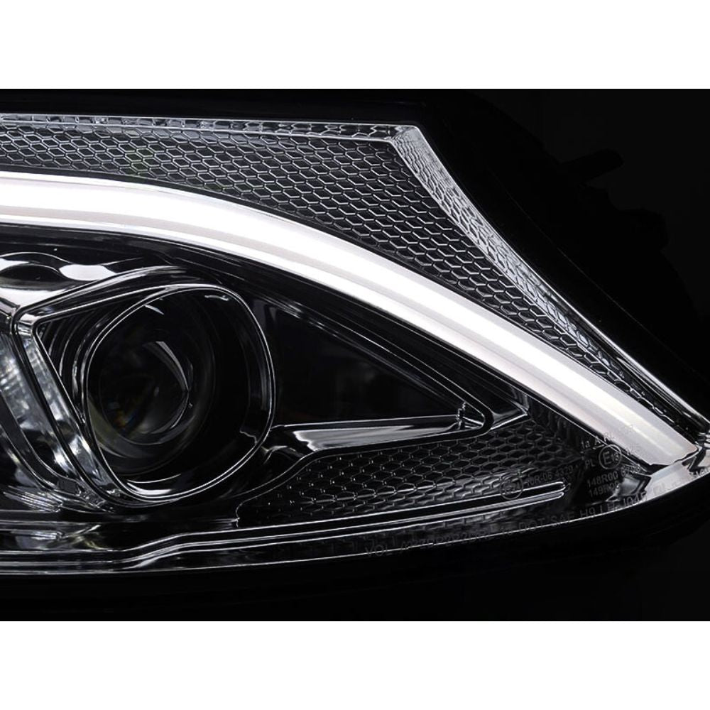 Mercedes C W205 S205 C205 A205 2014-2018 Fari Anteriori LED Cromati Lightube