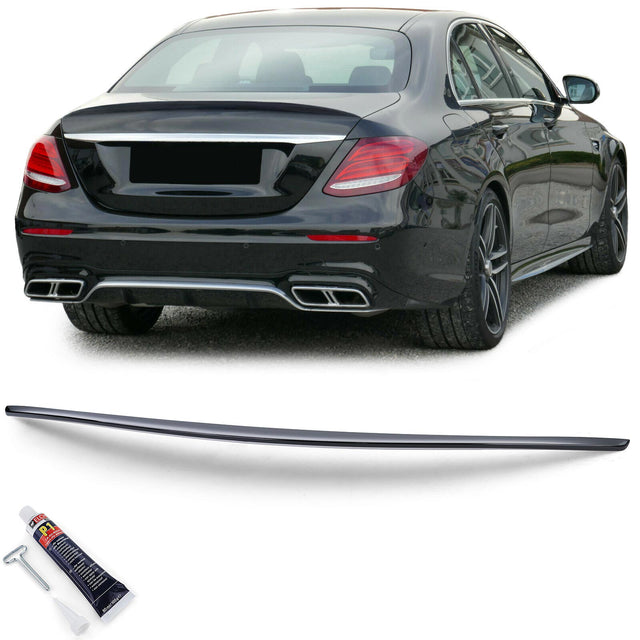 Mercedes Classe E W213 Berlina Spoiler Cofano Nero Lucido