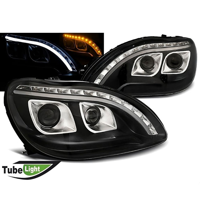 Mercedes Classe S W220 98-05 Fari Anteriori a LED Lightube