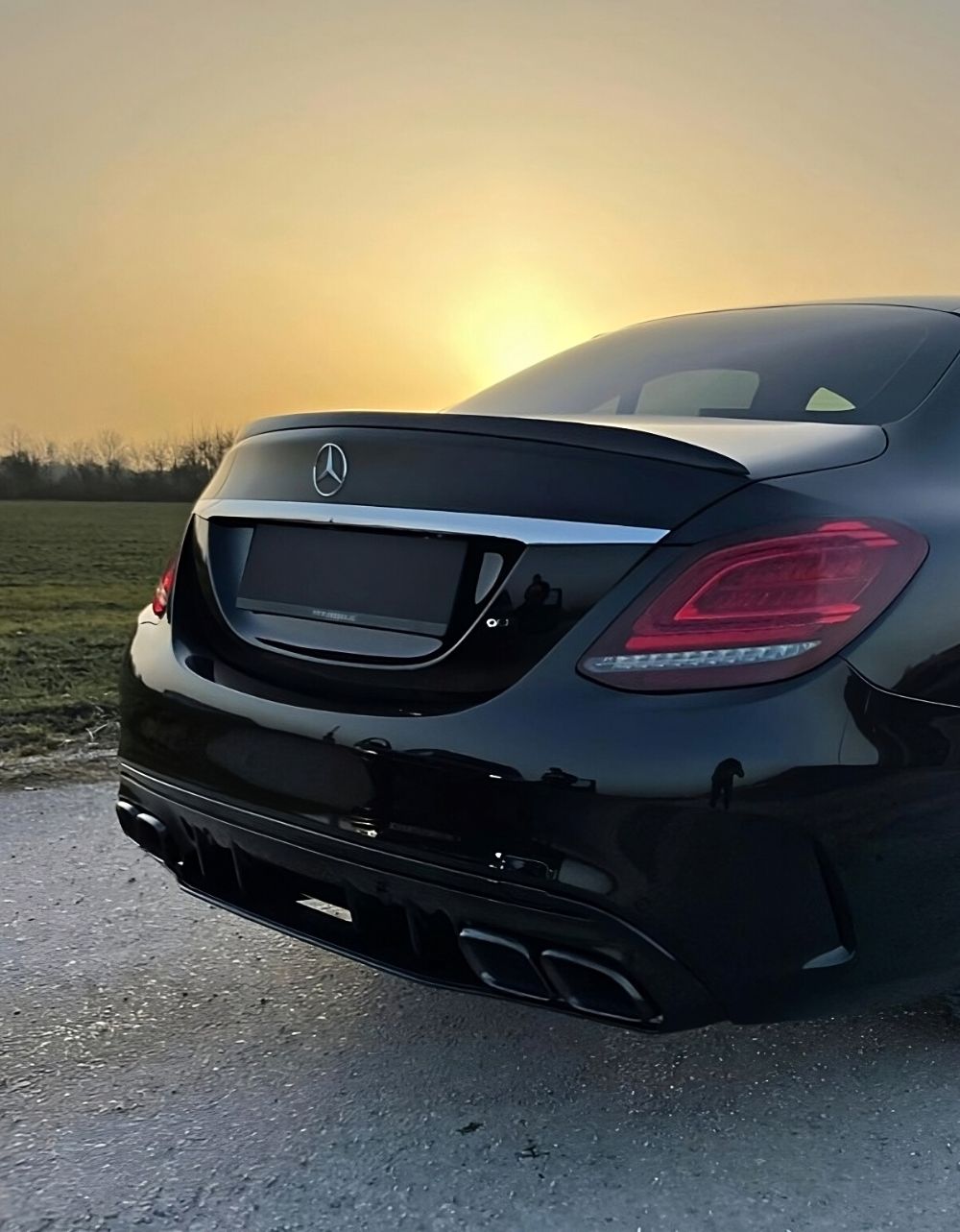 Mercedes C W205 S205 2014-2018 Diffusore AMG Line C63S Look