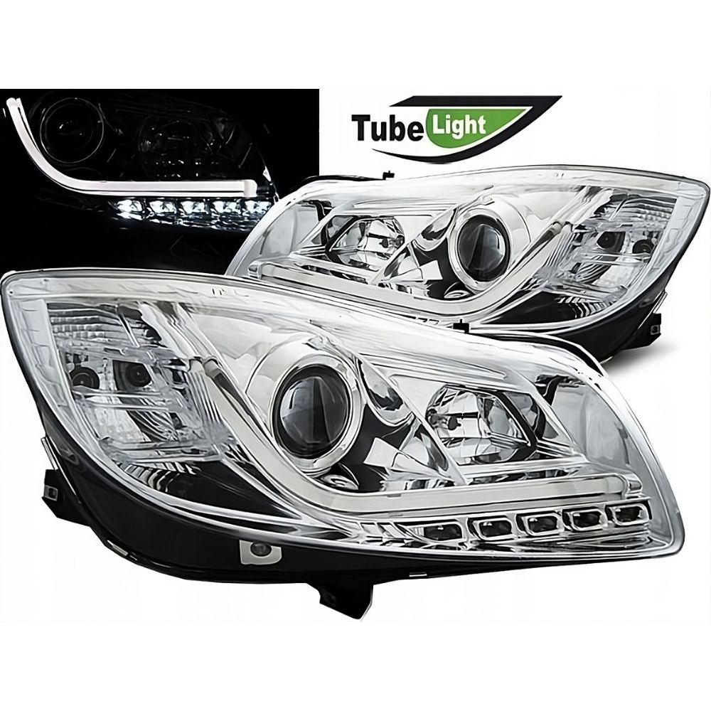 Opel Insignia A 2008-2013 Fari Anteriori LED Cromati Lightube