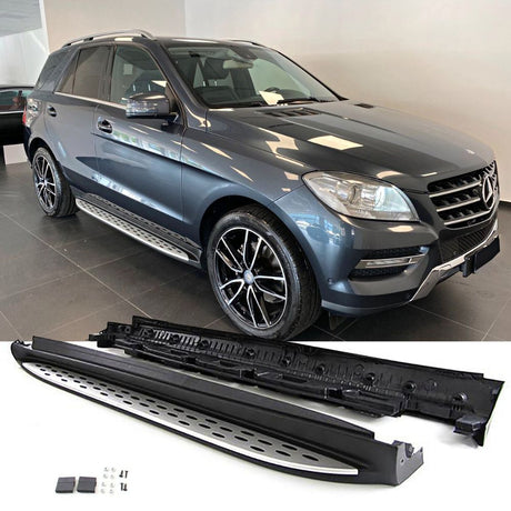 Mercedes M ML W166 2011-2014 Pedane Laterali in Alluminio