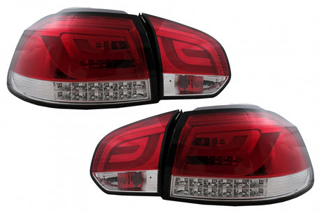 VW Golf 6 2008-2012 Fanali Posteriori a LED Lightbar Rosso
