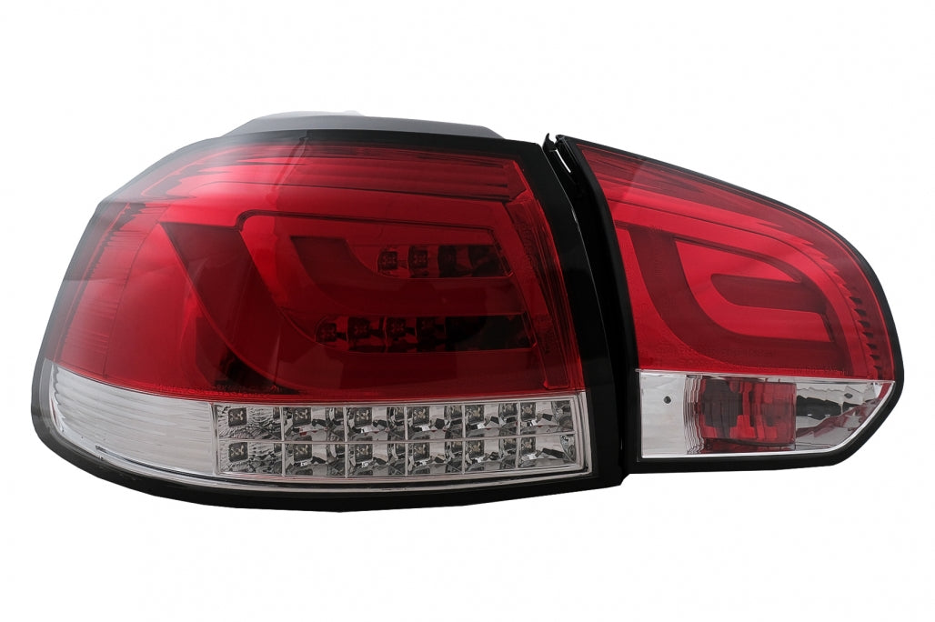 VW Golf 6 2008-2012 Fanali Posteriori a LED Lightbar Rosso