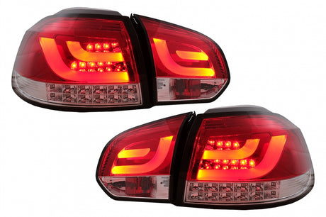 VW Golf 6 2008-2012 Fanali Posteriori a LED Lightbar Rosso