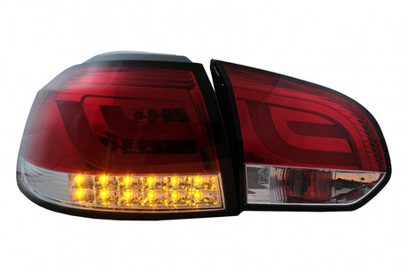 VW Golf 6 2008-2012 Fanali Posteriori a LED Lightbar Rosso